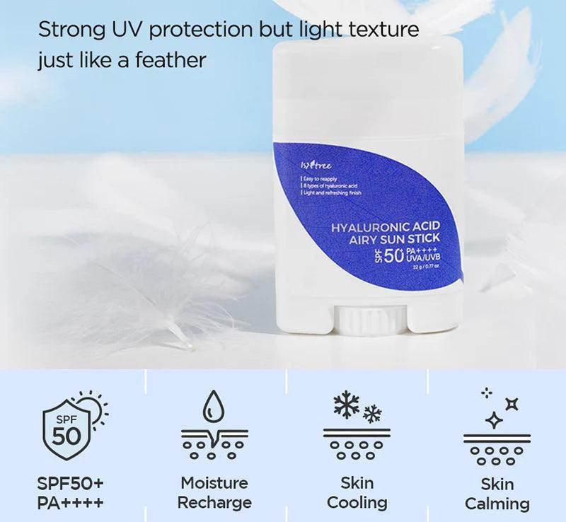 Isntree Hyaluronic Acid Airy SunStick 22g - Image 3