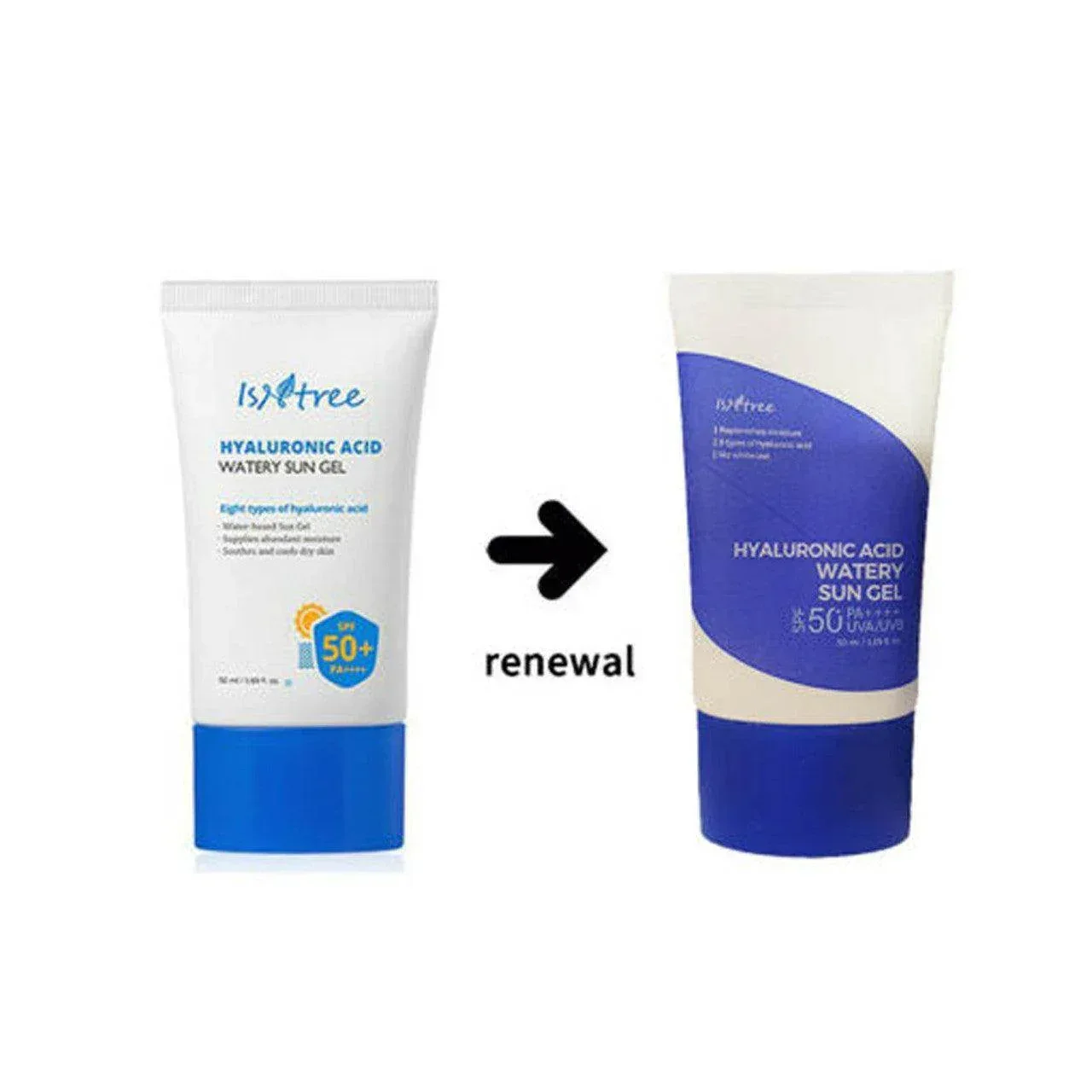 Isntree Hyaluronic Acid Watery Sun Gel 50ml - Image 3