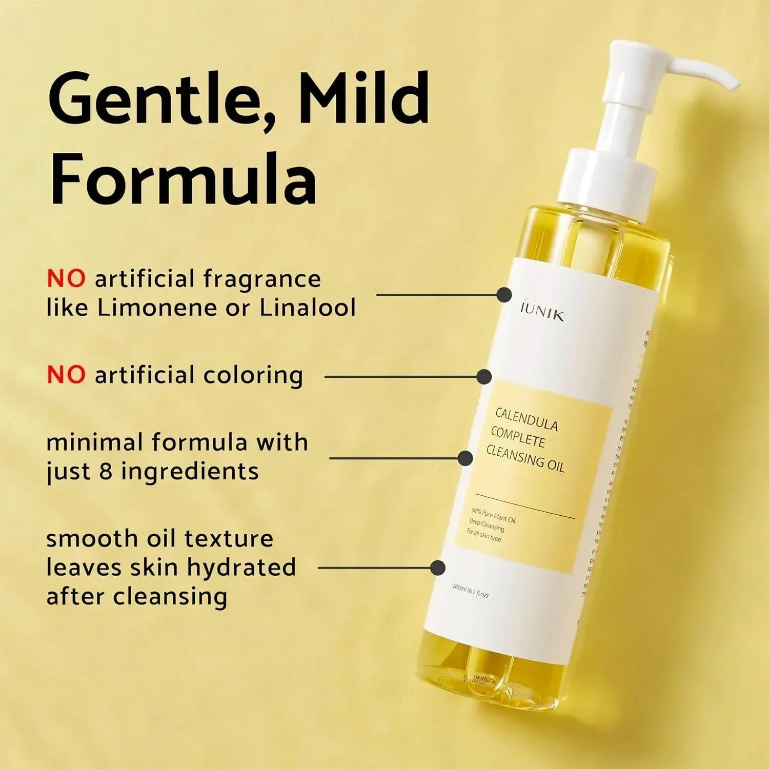 IUNIK - Calendula Complete Cleansing Oil 200ml - Image 2