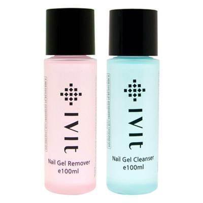 IVIT - Nail Gel Remover 100 ml + Cleanser 100ml Set