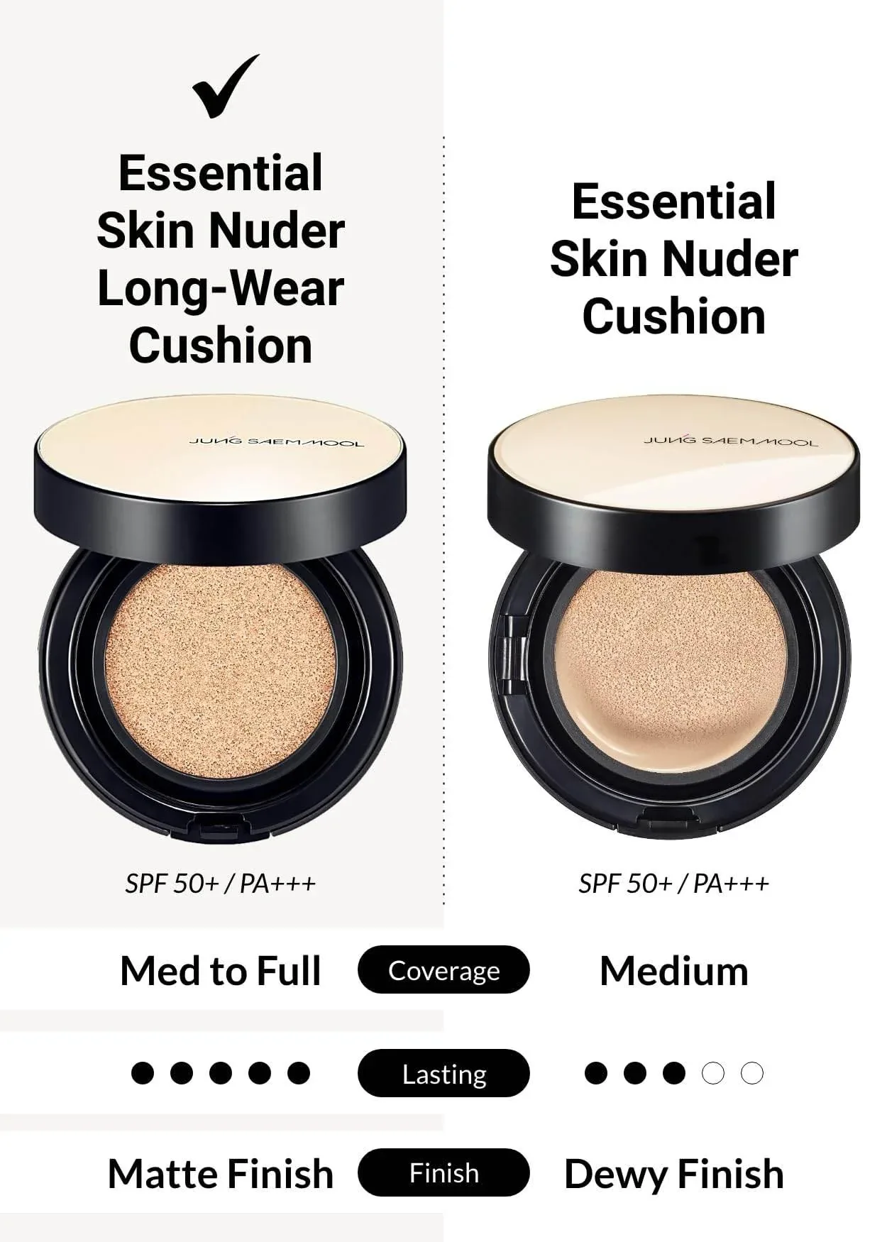Jung Saem Mool - Essential Skin Nuder Cushion + Refill - 7 Colors - Image 4