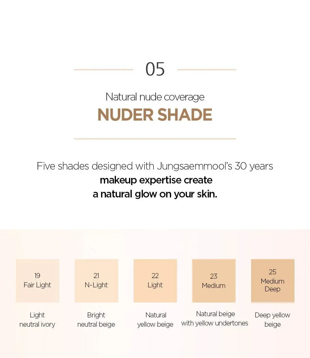 Jung Saem Mool - Skin Nuder Cushion Layer Concealer + Refill  - 6 Colors - Image 2
