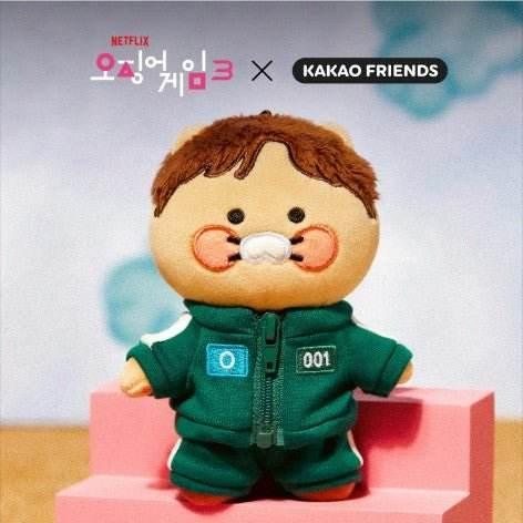 Kakao - Netflix Squid Game X Kakao Friends Player Keyring_Chunsik