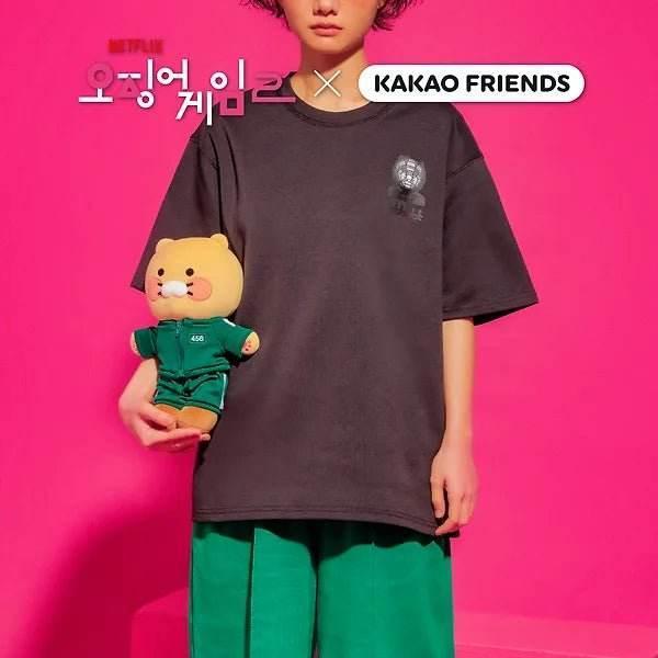 Kakao - Squid Game X Kakao Friends T-shirt_Friends - Image 2
