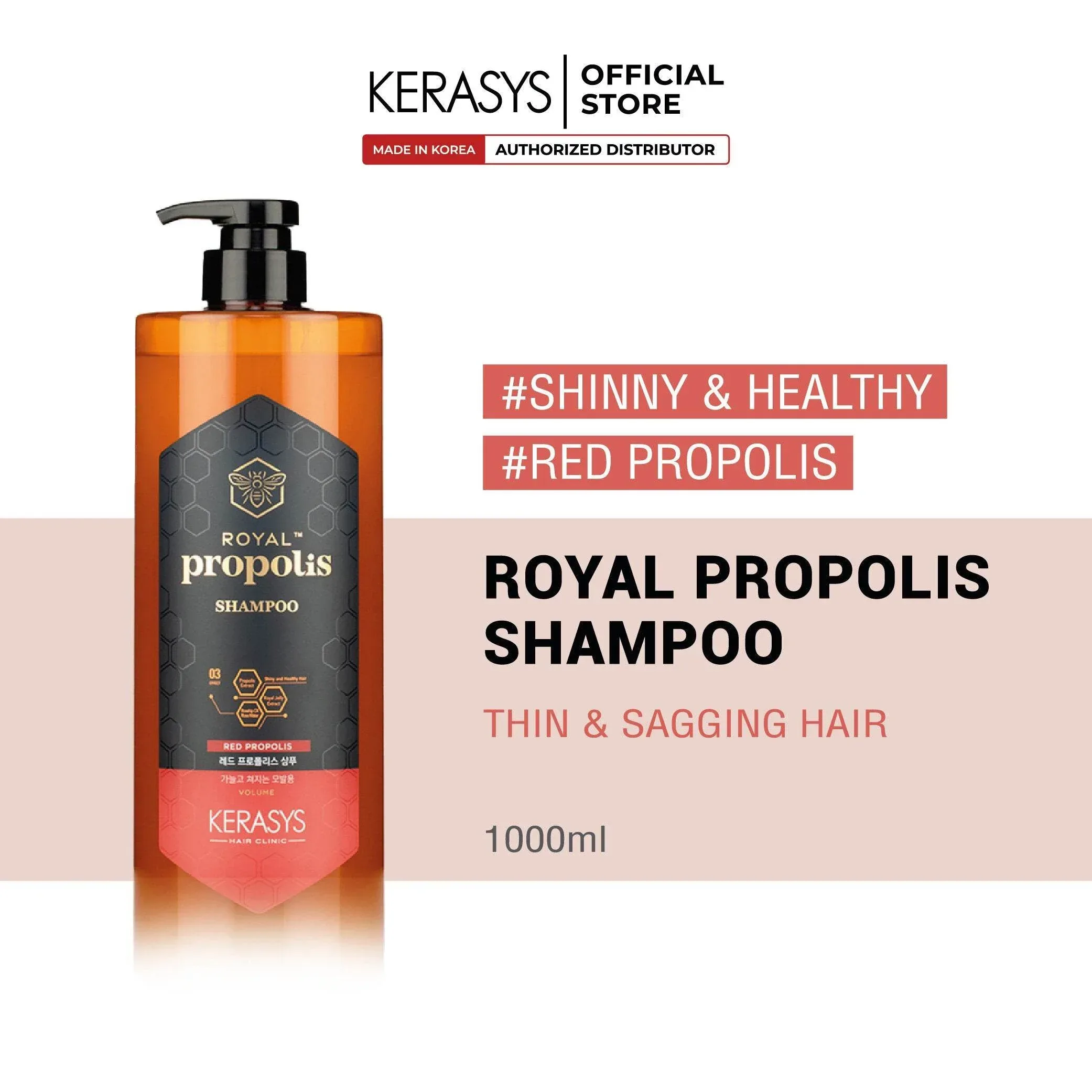Kerasys - Red Propolis Shampoo 1000ml - Image 3