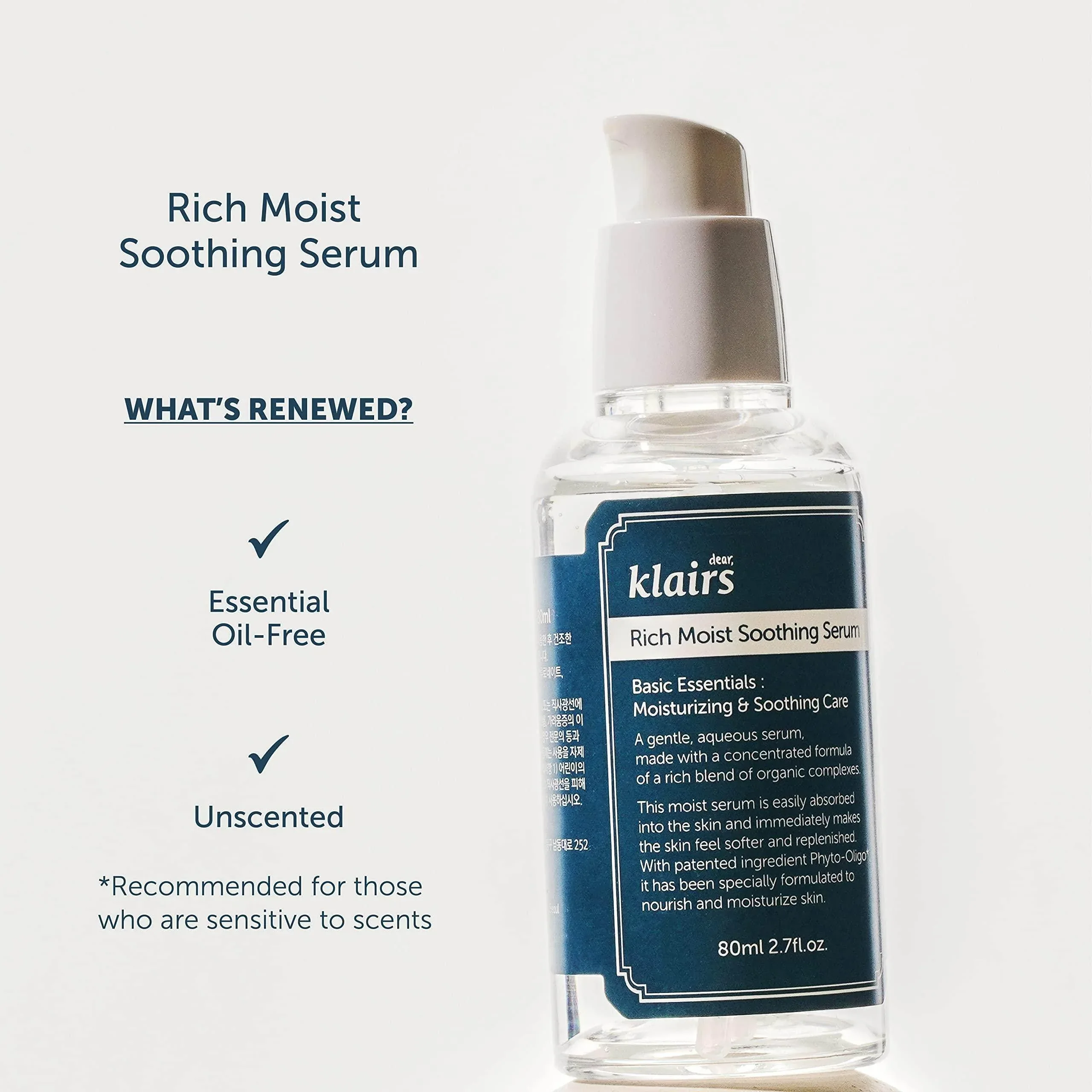 Klairs - Rich Moist Soothing Serum 80ml - Image 2