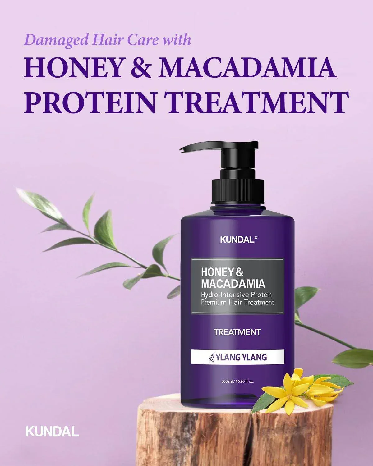 Kundal - Honey&Macadamian Treatment Ylang Ylang 500ml - Image 3