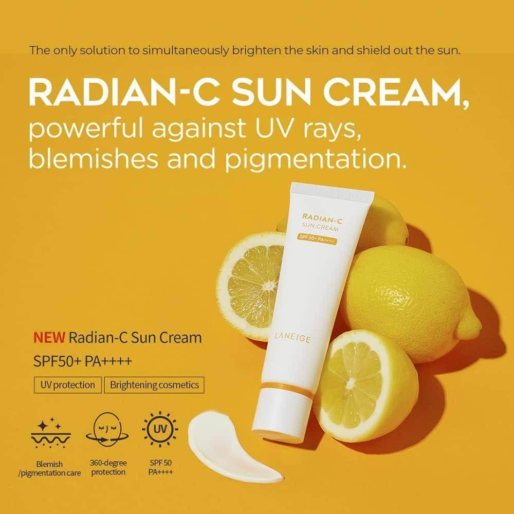 Laneige - Radian-C Sun Cream SPF50+ PA++++ - Image 2