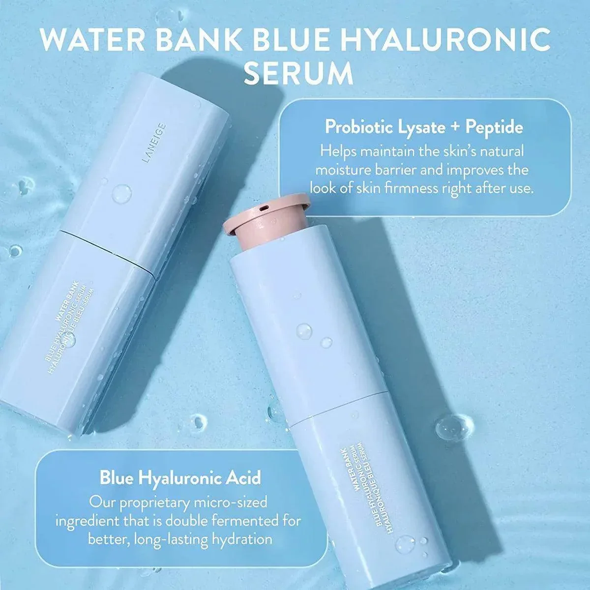 Laneige - Water Bank Blue Hyaluronic Serum 50ml - Image 3