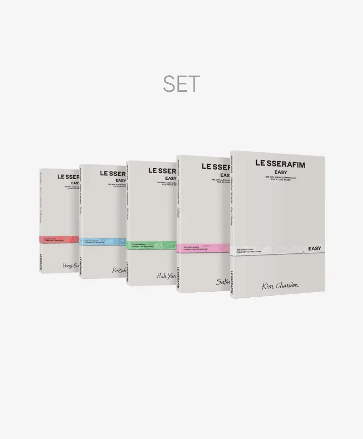 Le Sserafim - 3rd Mini Album 'Easy' (Compact Ver) (Set)