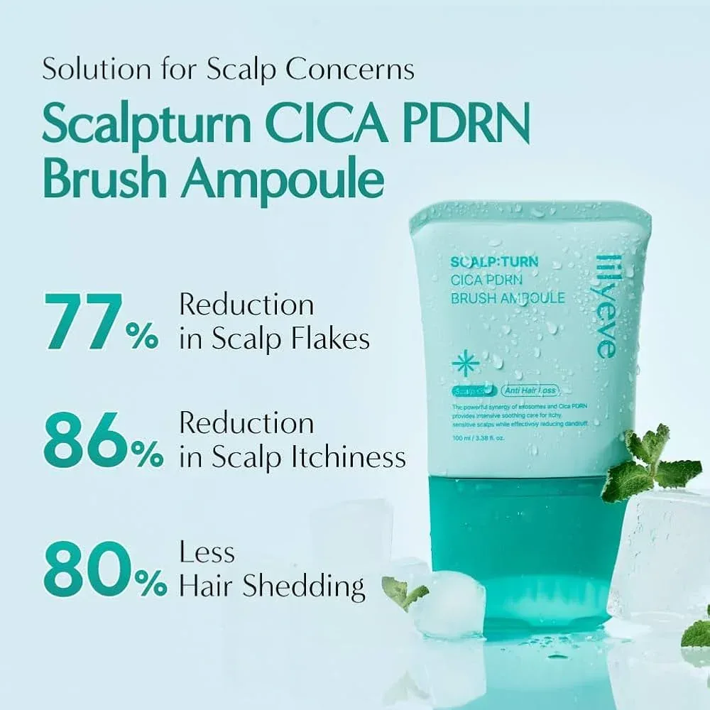 Lilyeve - Scalp Turn Cica PDRN Brush Ampoule 100ml - Image 2