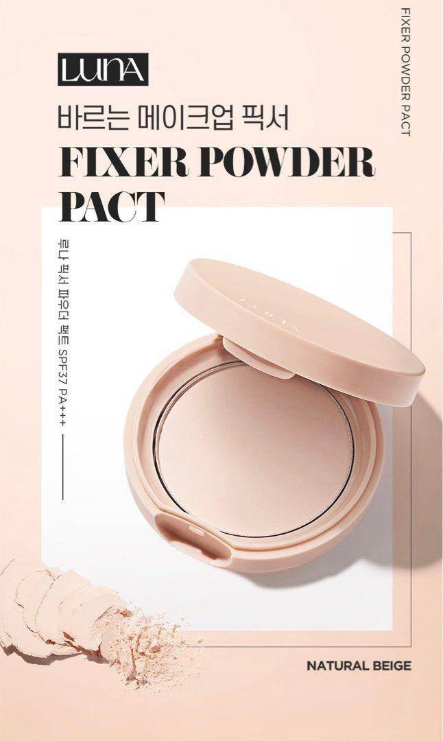 Luna - Fixer Powder Pact Beige SPF37 PA+++ - Image 2