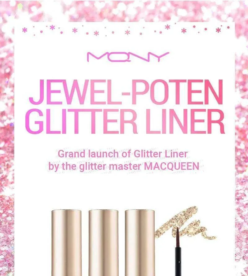 Macqueen - Jewel Poten Eye Glitter Liner - 2 Colors - Image 3