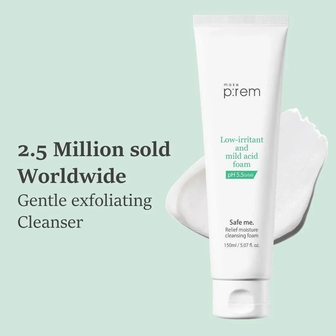 Make P:rem - Relief Moisture Cleansing Foam 150ml - Image 3