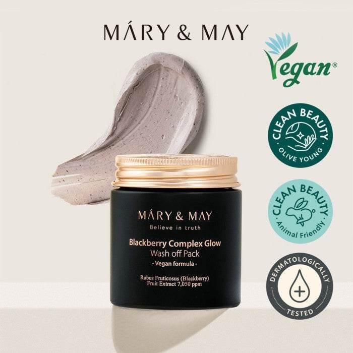Mary&May - Blackberry Complex Glow Wash Off Pack 125g - Image 2