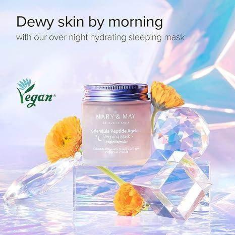 Mary&May Vegan Calendula Peptide Ageless Sleeping Mask 110g - Image 4