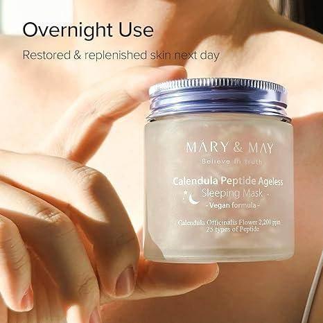 Mary&May Vegan Calendula Peptide Ageless Sleeping Mask 110g - Image 5