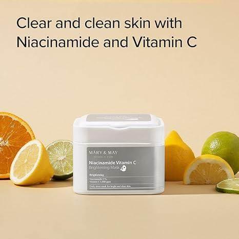Mary&May Niacinamide Vitamin C Brightening Mask (30ea) - Image 4