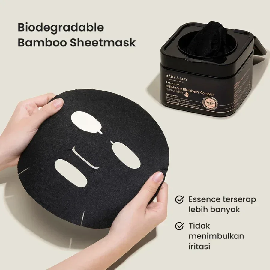 Mary & May - Premium Idebenone Blackberry Complex Mask 30ea - Image 4