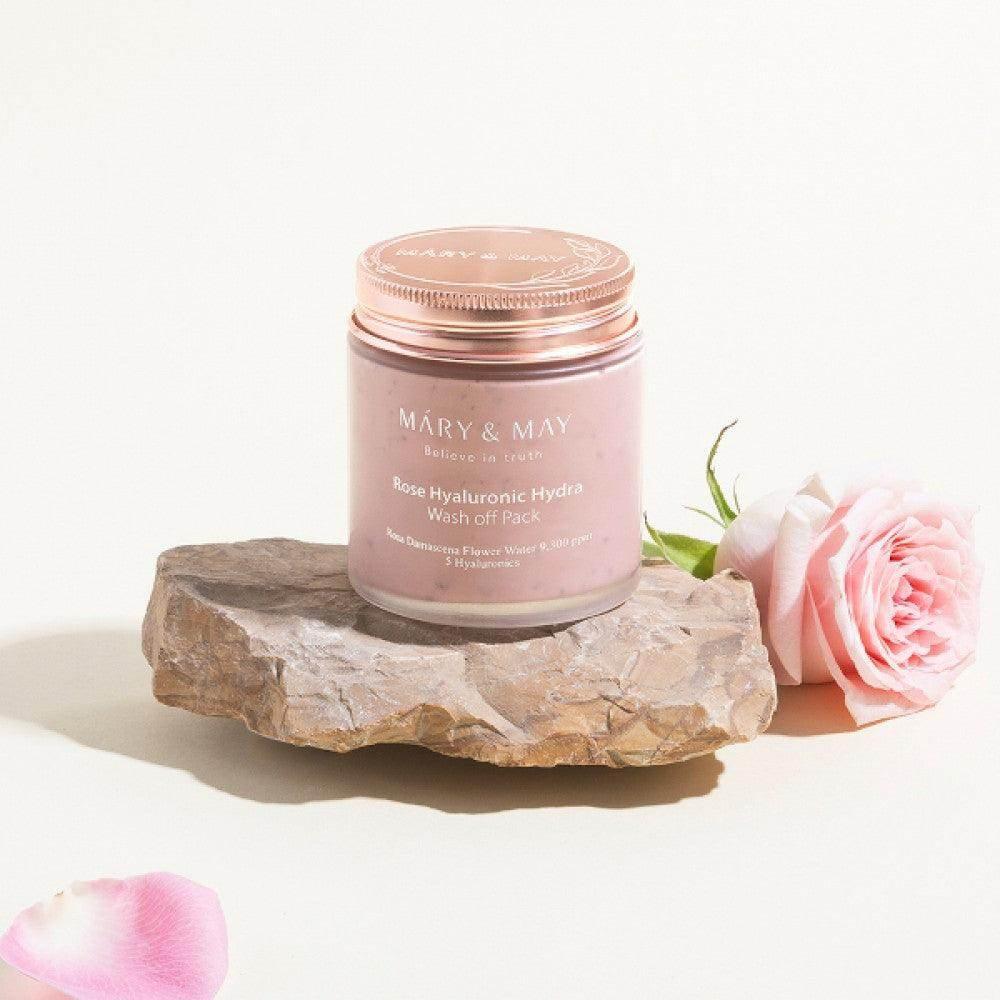 Mary&May - Rose Hyaluronic Hydra Wash Off Pack 125ml - Image 4