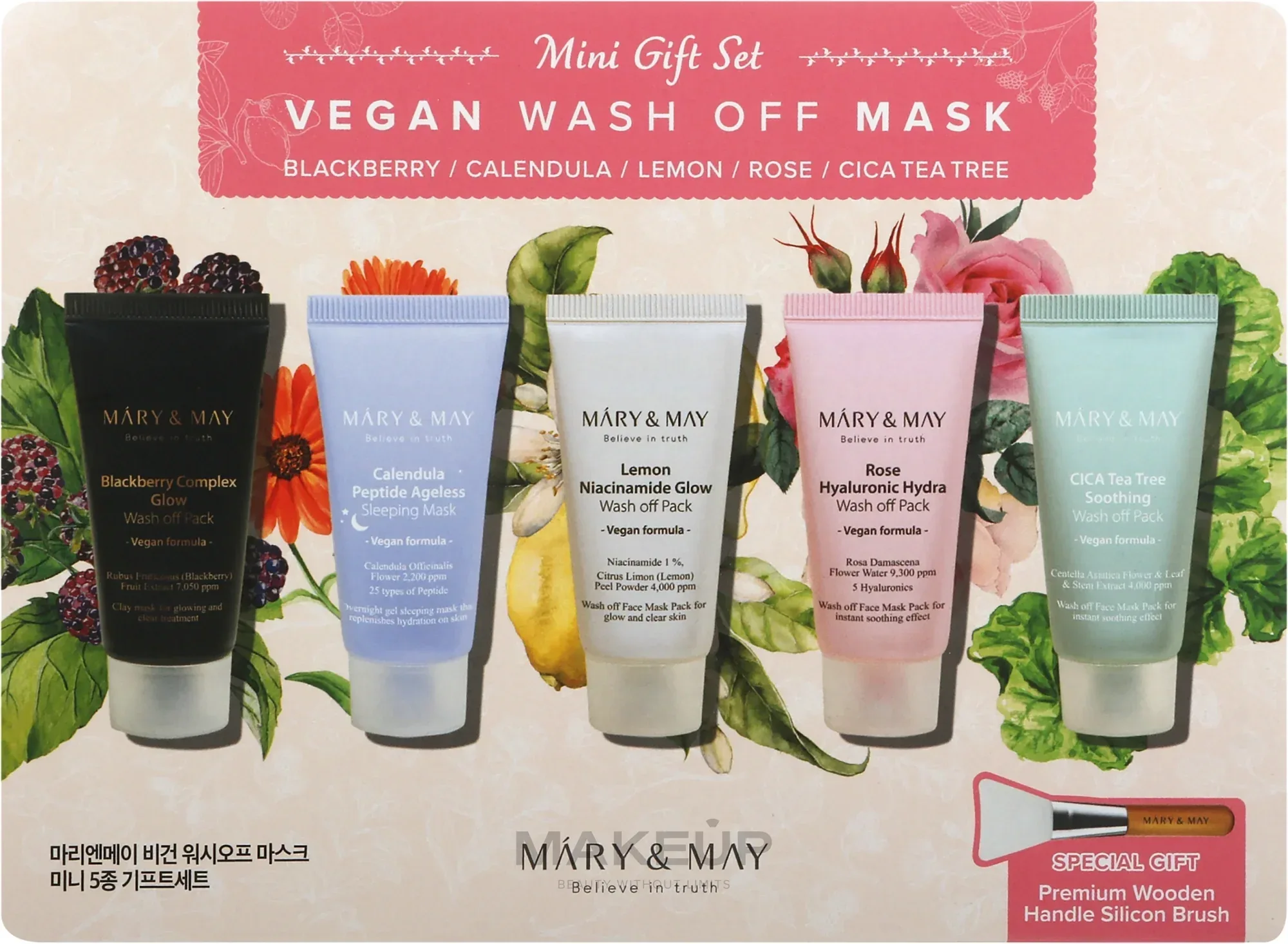 Mary & May - Vegan Wash Off Mask Mini Set (30g x 5) - Image 3