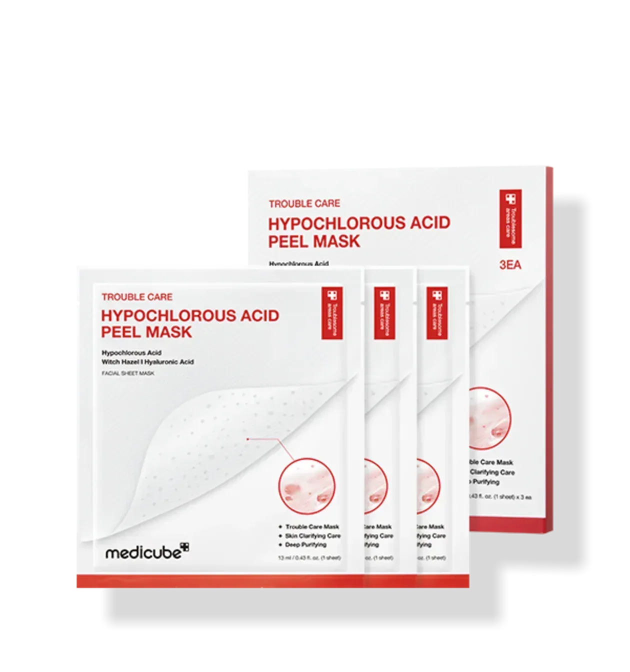 Medicube - Hypochlorous Acid Peel Mask 3ea