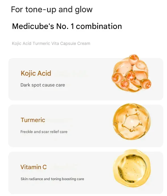 Medicube - Kojic Acid Turmeric Vita Capsule Cream 53g - Image 2