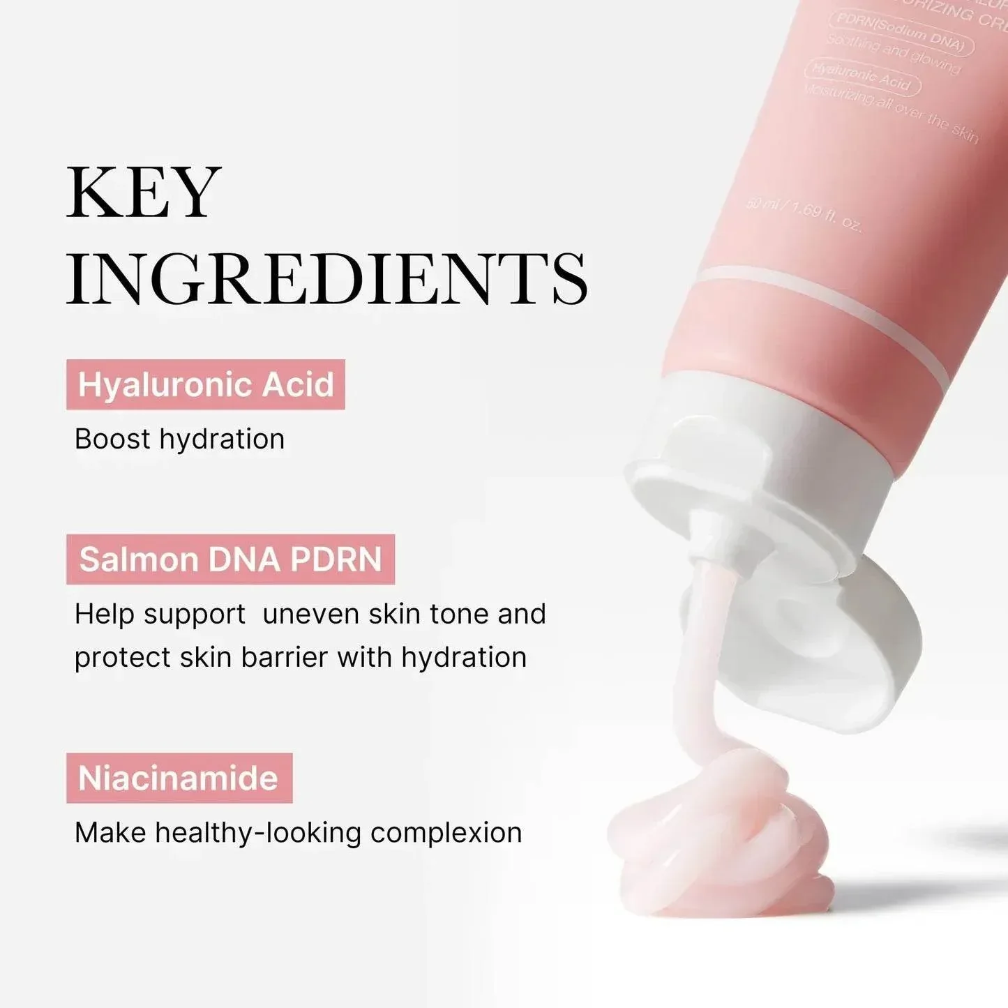Medicube - PDRN Pink Hyaluronic Moisturizing Cream 50ml - Image 2