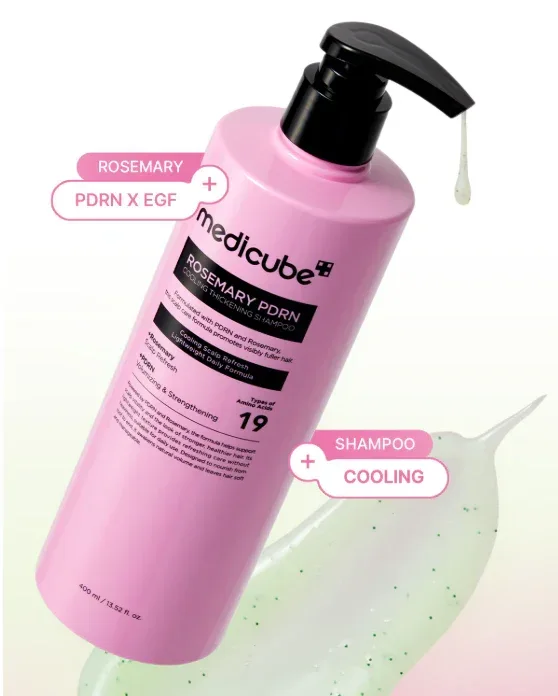 Medicube - Rosemary PDRN Cooling  Thickening Shampoo 400ml - Image 3