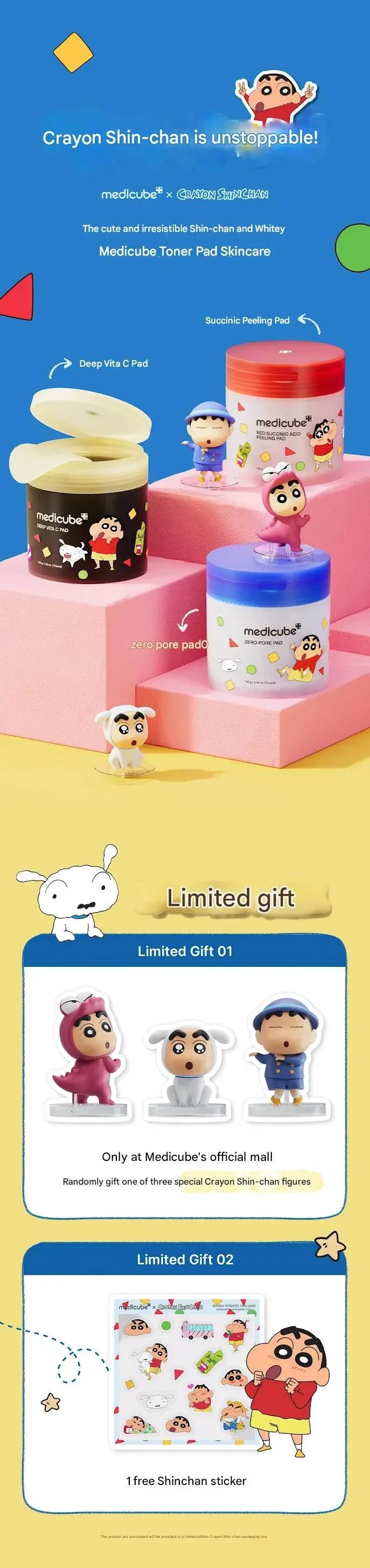 Medicube - Toner Pad + Random Figure (Sinchan Edition) - Image 2