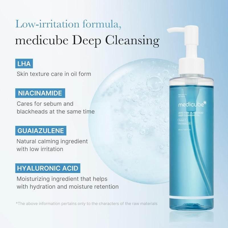 Medicube - Zero Pore Blackhead Deep Cleansing Oil 205ml - Image 3