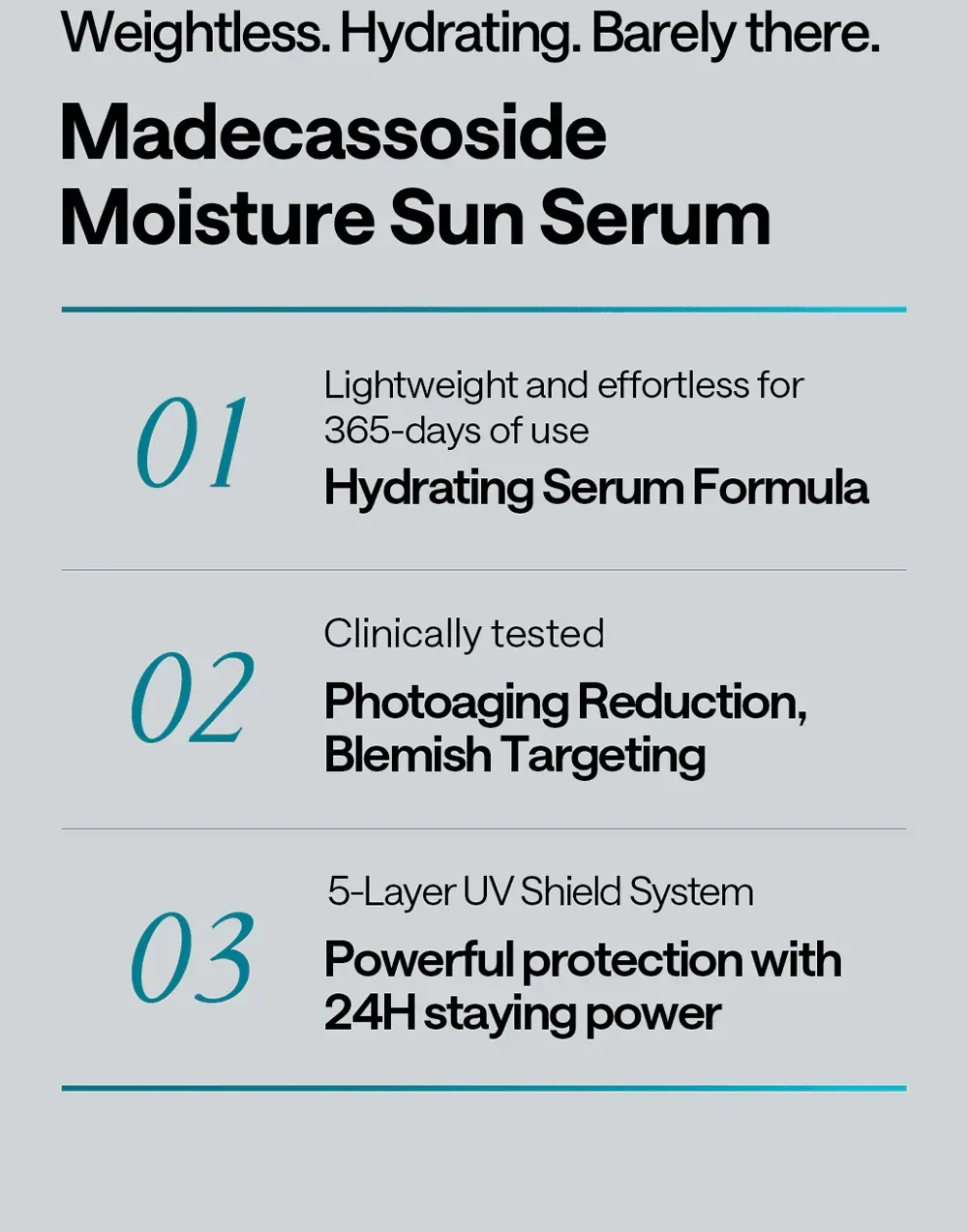 Mediheal - Madecassoside Moisture Sun Serum 50g - Image 4