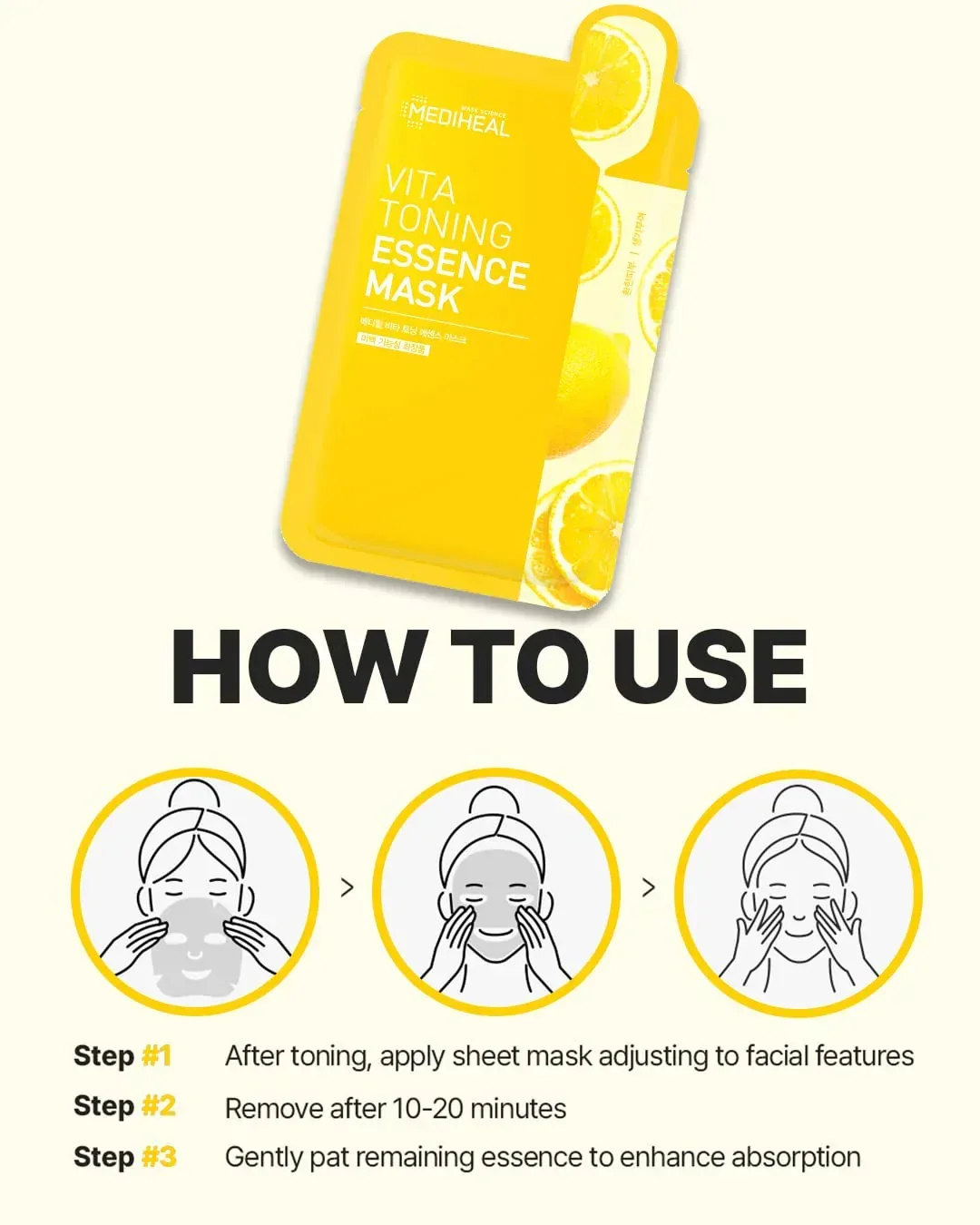 Mediheal Vita Toning Essence Mask 2ea (Welcome Gift) **Only with Code - Image 3