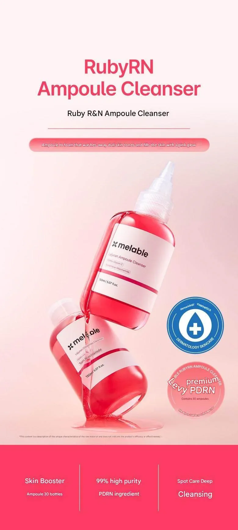 Melable - Ampoule Cleanser (PDRN + VIT C) 150ml - Image 3