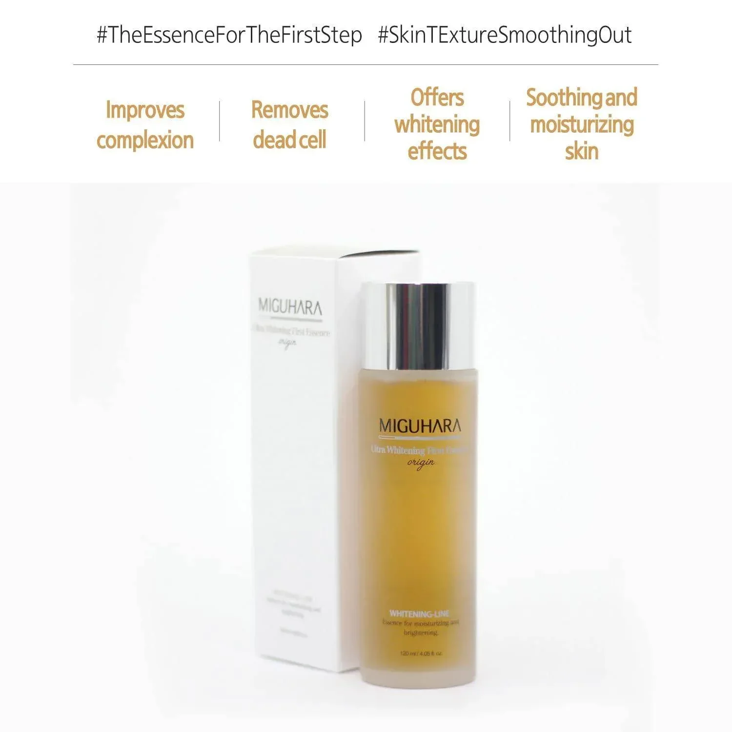 Miguhara - Ultra Whitening First Essence 120ml - Image 2
