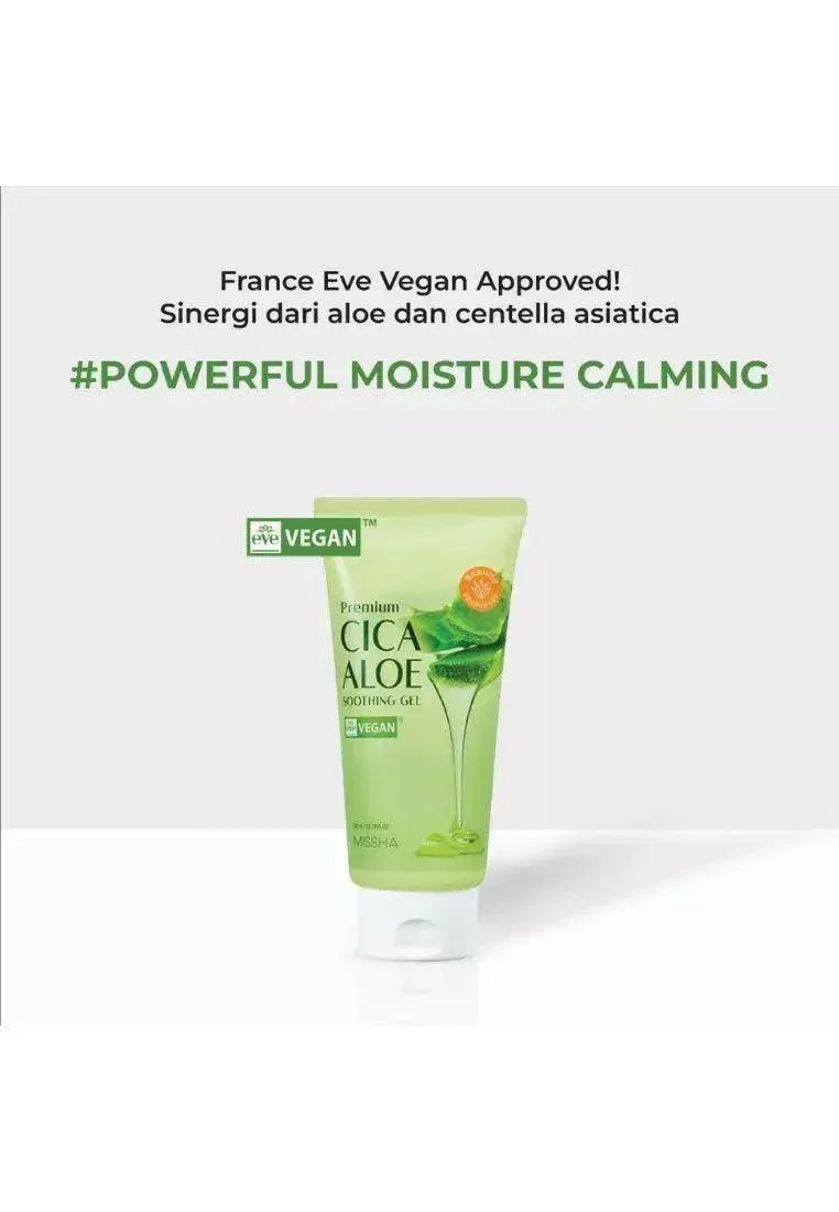 Missha - Premium Cica Aloe Soothing Gel 300ml - Image 2
