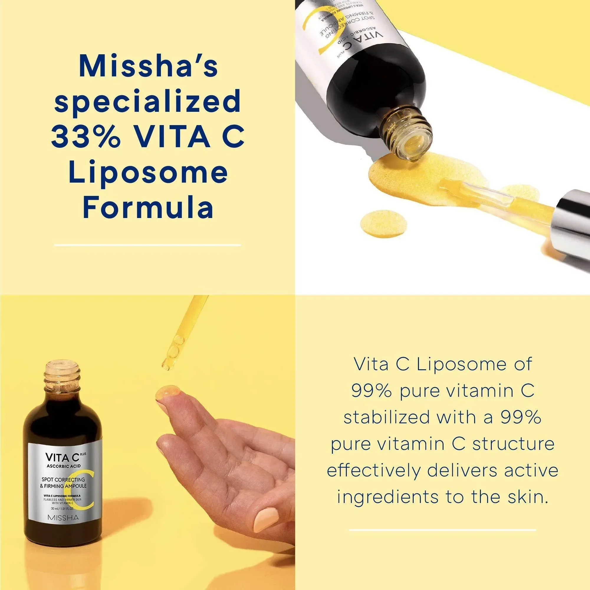Missha - Vita C Ascorbic Acid Ampoule 40ml - Image 4