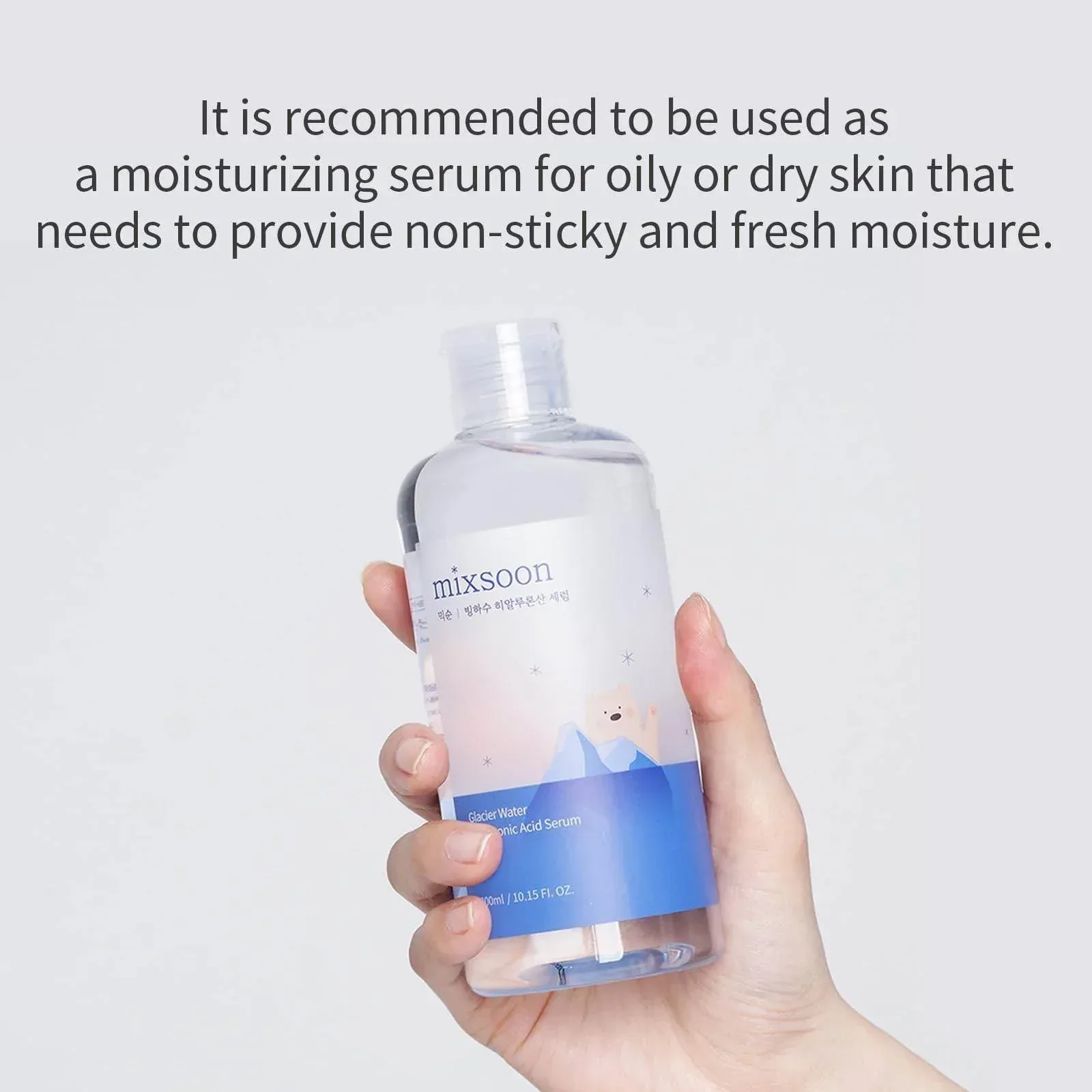 Mixsoon Glacier Water Hyaluronic Acid Serum 300ml - Image 3
