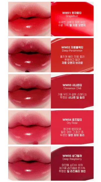 Moolda - Tattoo Fixing Lip Water Tint WW Series - 10 Colors - Image 3