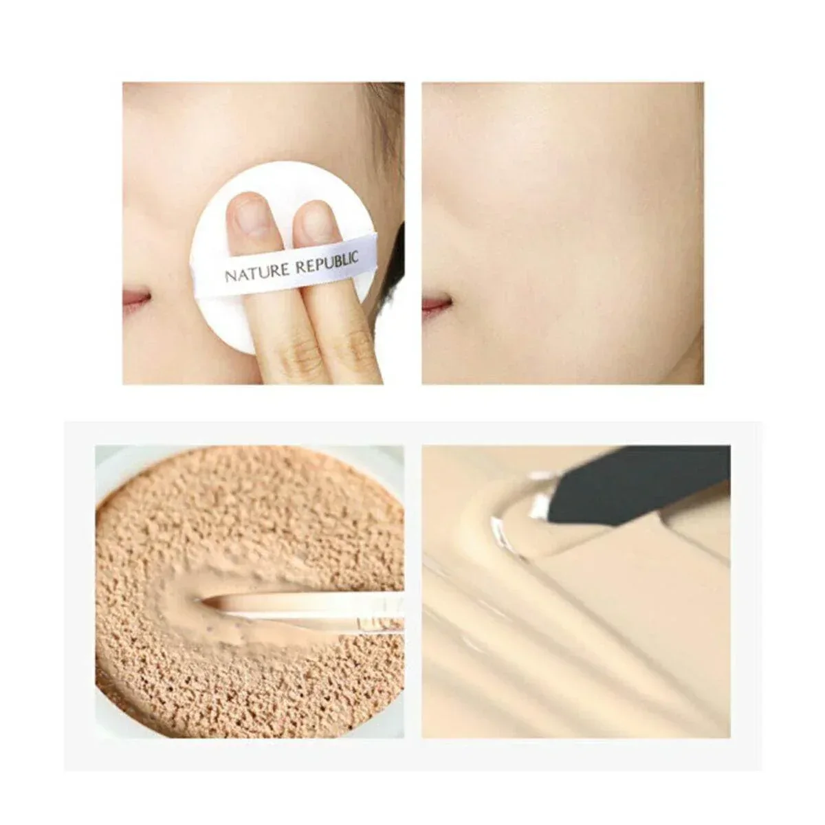 Nature Republic - Mild Cica Cover Cushion - 2 Colors - Image 3