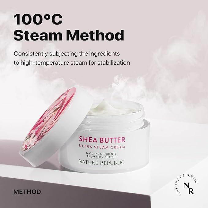 Nature Republic - Shea Butter Ultra Steam Cream 100ml - Image 3