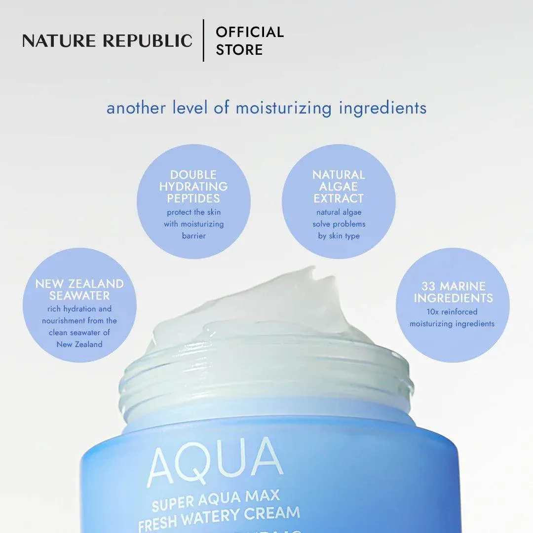 Nature Republic - Super Aqua Max Fresh Watery Cream 80ml - Image 4