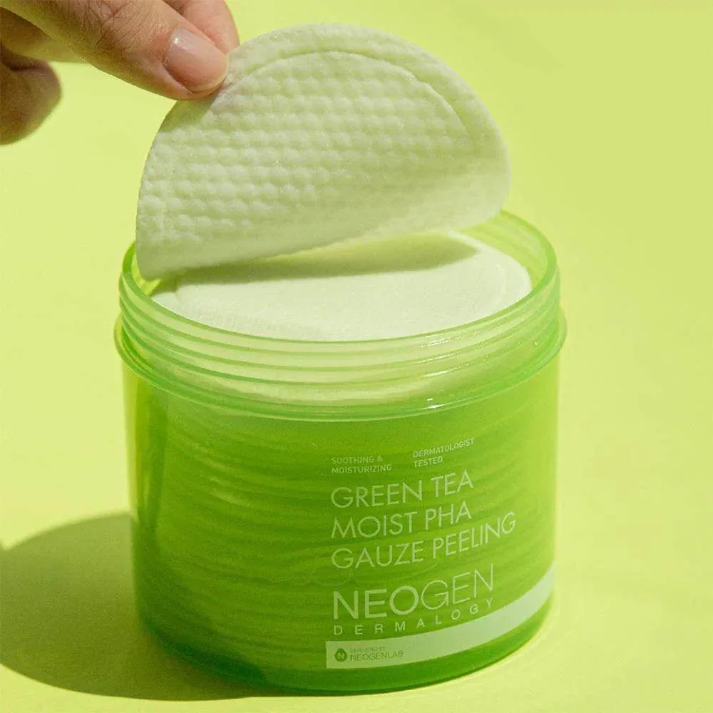 Neogen - Green Tea Moist PHA Gauze Peeling 30ea - Image 4