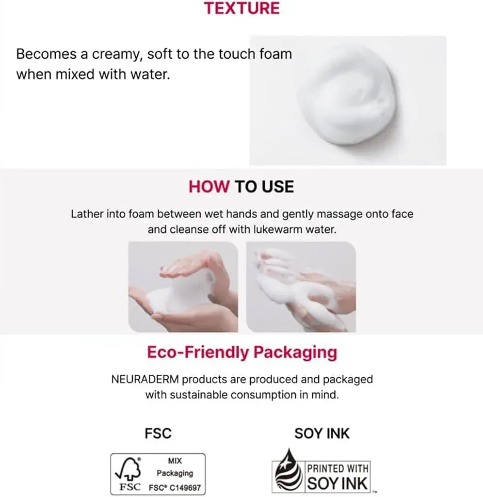 Neuraderm By Meditox - Calming Foam Cleanser 100ml - Image 4