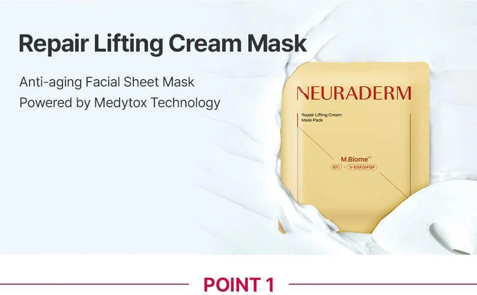 Neuraderm By Meditox - Repair Lifting Cream Mask Pack 5ea - Image 4