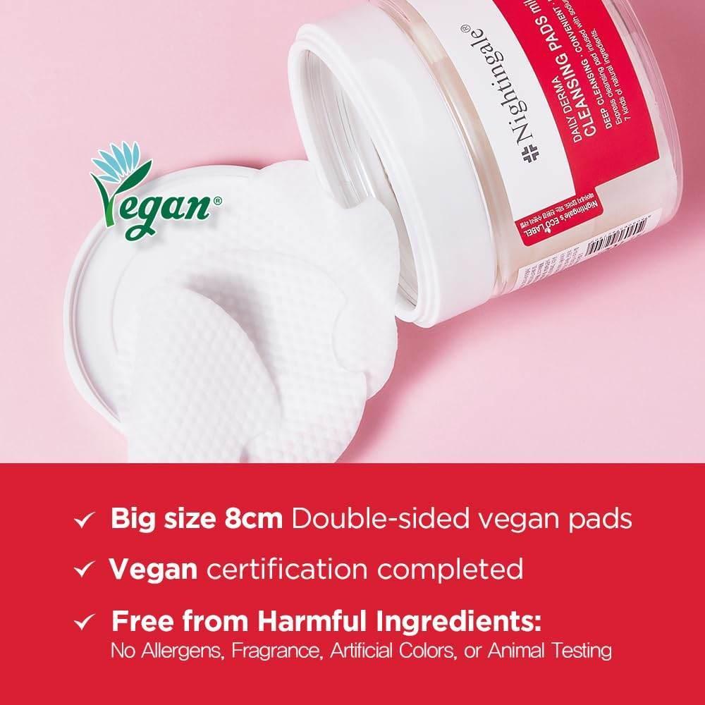 Nightingale - Daily Derma Cleansing Pads Mild 70ea - Image 2