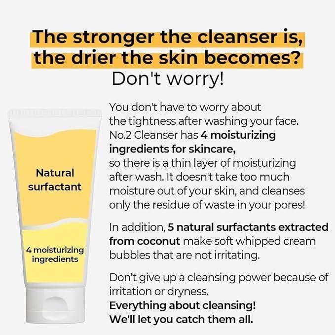Numbuzin No.2 Deep Clean Fresh Cream Cleanser 120ml (EXP 02.11.26) - Image 4