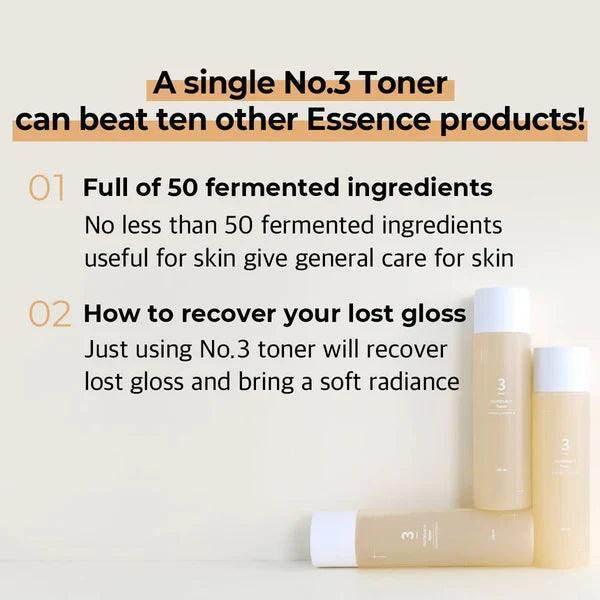 numbuzin No.3 Super Glowing Essence Toner 200ml - Image 3