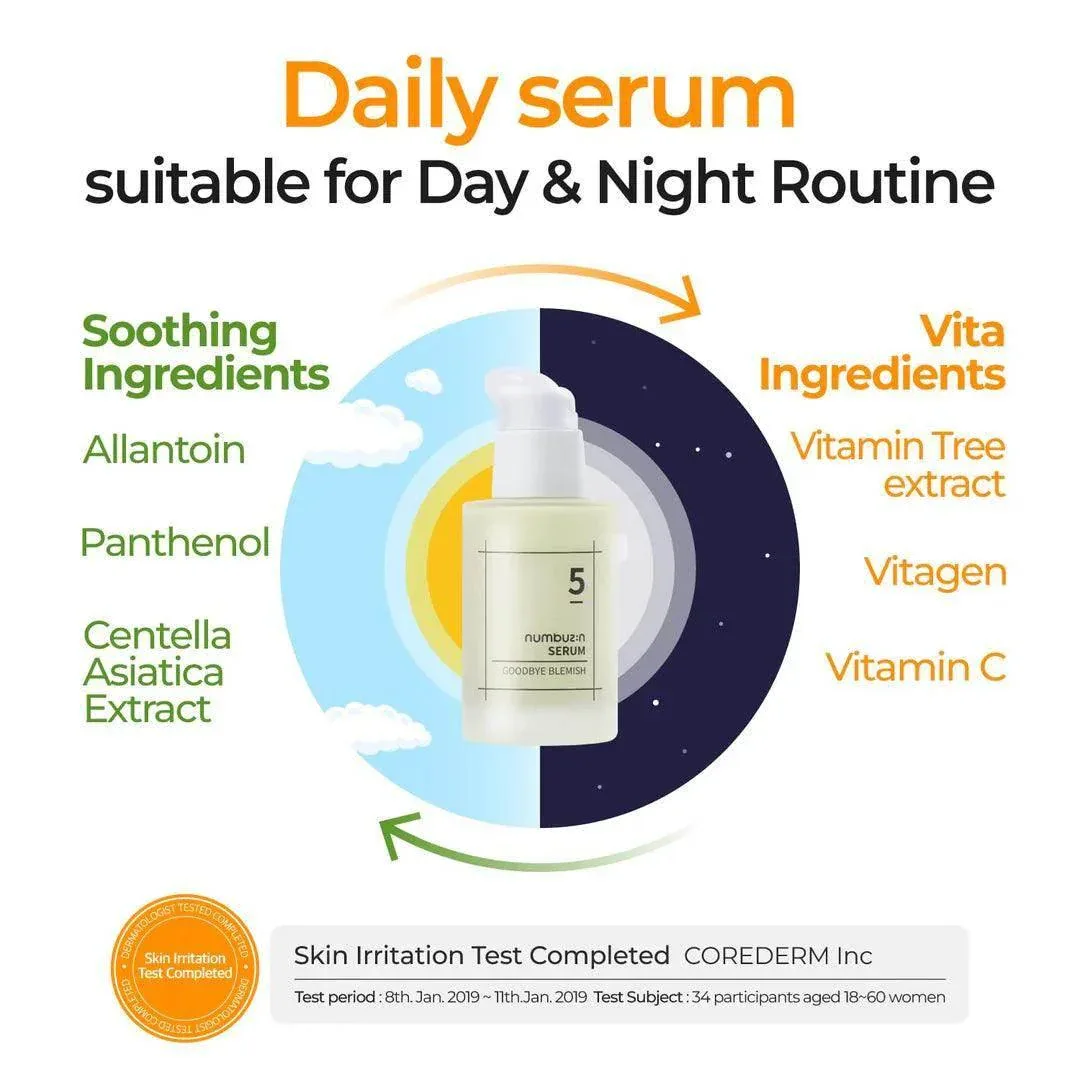 numbuzin No.5 Goodbye Blemish Serum 50ml - Image 4