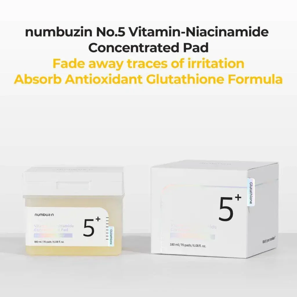 numbuzin No.5 Vitamin-Niacinamide Concentrated Pad 70ea 180ml - Image 4